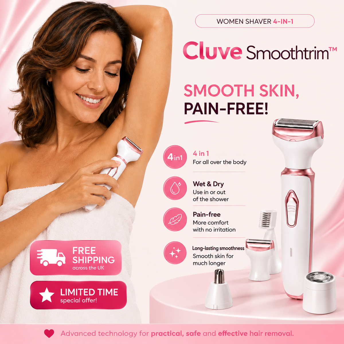Cluve-Epil-Pro-4in-1-Cluve-London, cluve-smoothtrim-4-in-1-women-shaver-uk