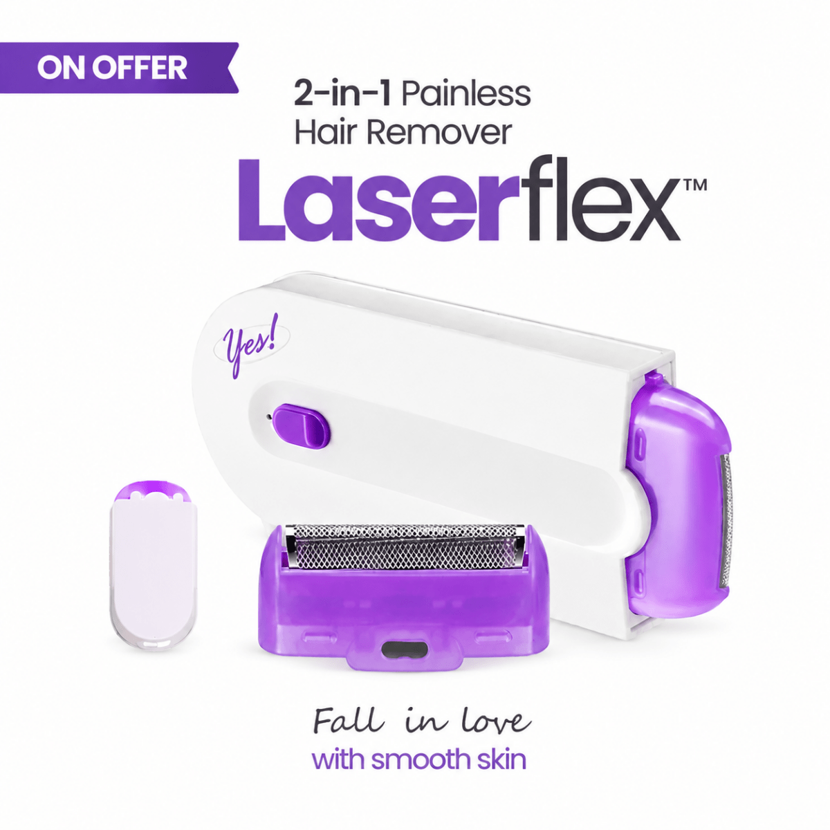 LaserFlex 2-in-1 Painless Hair Remover - Cluve London